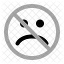 No Sad Warning Prohibition Icon