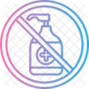 No Sanitizer Sanitizer Hygiene Icon