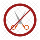 Scissor Cut Prohibit Scissor Ban Icon