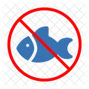 Seafood Fish Ban Icon