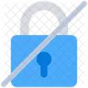 Security No Lock Icon