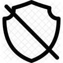 No Security Unprotected Vulnerable Icon