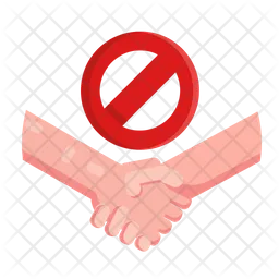 No Shake Hand  Icon