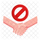 No Shake Hand Icon