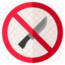 No Sharp Weapons Forbidden Prohibition Icon