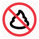 No Shit Prohibition Forbidden Icon