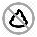 No Shit Warning Prohibition Icon