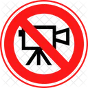 No Shooting Camera Shooting Camera Disallowed Sign Icon