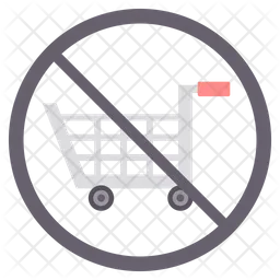 No Shopping  Icon