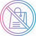 No Shopping Bag Shopping Bag Not Allowed Icon