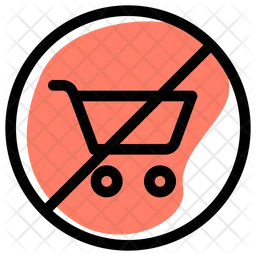 No Shopping Cart  Icon
