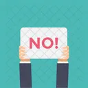 No Holding Sign Icon