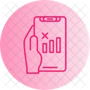 No Signal Hand Holding Phone Lost Connection Icon