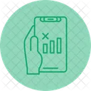 No Signal Hand Holding Phone Lost Connection Icon