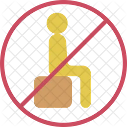 No Sitting  Icon