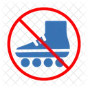Restricted Stop Skating Icon