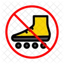 Restricted Stop Skating Icon