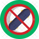 No Skating Prohibitory Sign Sign Icon