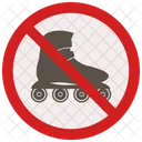 No Skating Sign Icon
