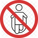 No Skipping Skipping Not Allowed Skipping Prohibition Icon