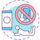 No smartphone in bed  Icon