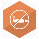 No Smoking Smoking Block Icon