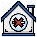 No Smoking Home House Icon