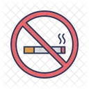 No Smoking No Cigarette Prohibition Icon