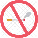 No Smoking Cigarette Prohibition Icon
