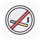 No Smoking No Cigarette Cancer Icon