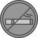 No Smoking Cancer Cigarette Icon