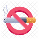 No Smoking No Cigarette Quit Tobacco Icon