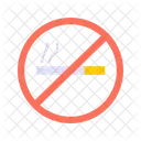 No Smoking Cigarette Prohibited Icon