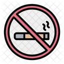 No Smoking Prohibited No Cigarettes Icon