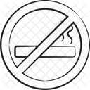 Cigarette Smoking No Cigarette Icon