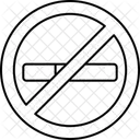 Cigarette Smoking No Cigarette Icon