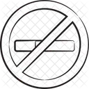 Cigarette Smoking No Cigarette Icon