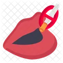 Lips Prohibition Restriction Icon