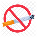 Smoking Warning No Smoking No Cigarette Icon