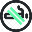 Cigarette Smoke Prohibition Icon