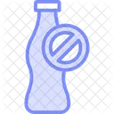 No Soft Drink Duotone Line Icon Icon