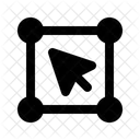 No Cursor Ponto De Ancoragem Ícone