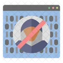 No Stalking Forbidden Malware Detection Icon