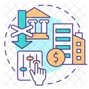 Private Sector App Screen Concept Icon