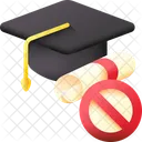 No Study No Education No Book Icon