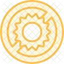 No Sun Duotone Line Icon Icon