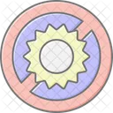 No Sun Lineal Color Icon Icon