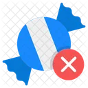 No Sweet Forbidden Sweet No Candy Icon