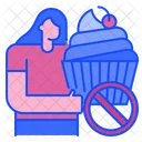 No Sweets Diet Stop Icon
