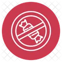 No Sweets Sweets Sugar Icon